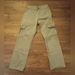 Boy's Wrangler Khaki Cargo Pants - Classic Utility Style